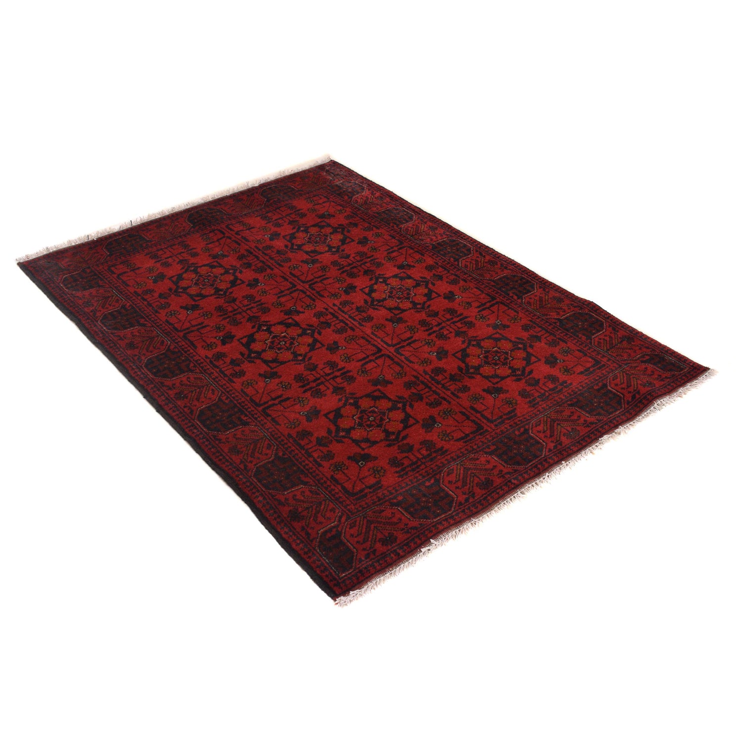 Khal Mohammadi Rug Handmade Red 3x5 ft