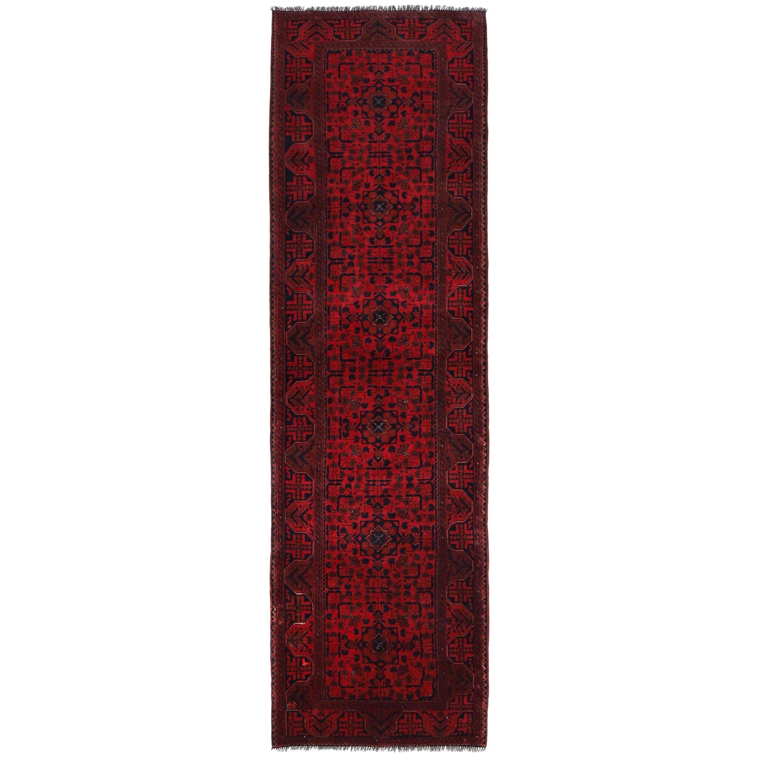 Khal Mohammadi Rug Handmade Red 10' Runner