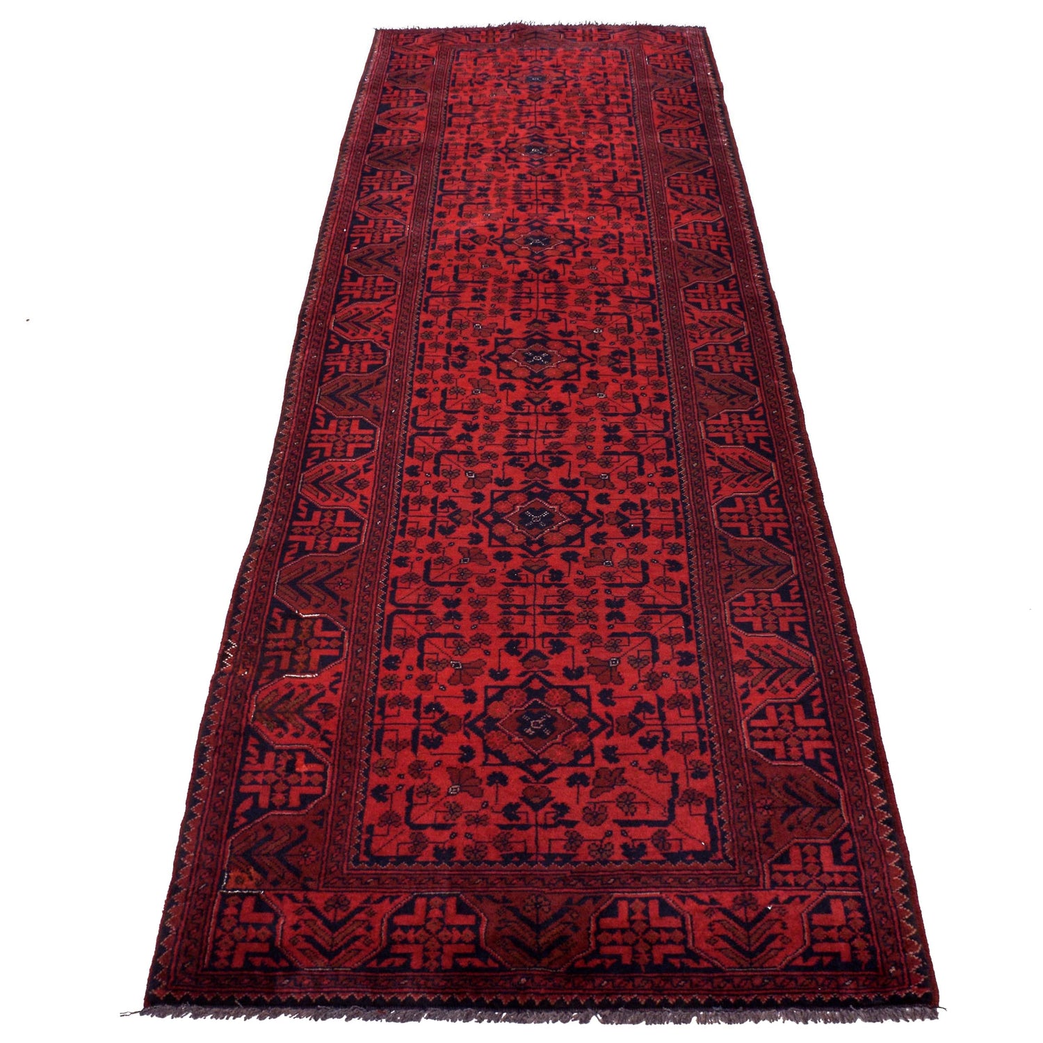Khal Mohammadi Rug Handmade Red 10' Runner