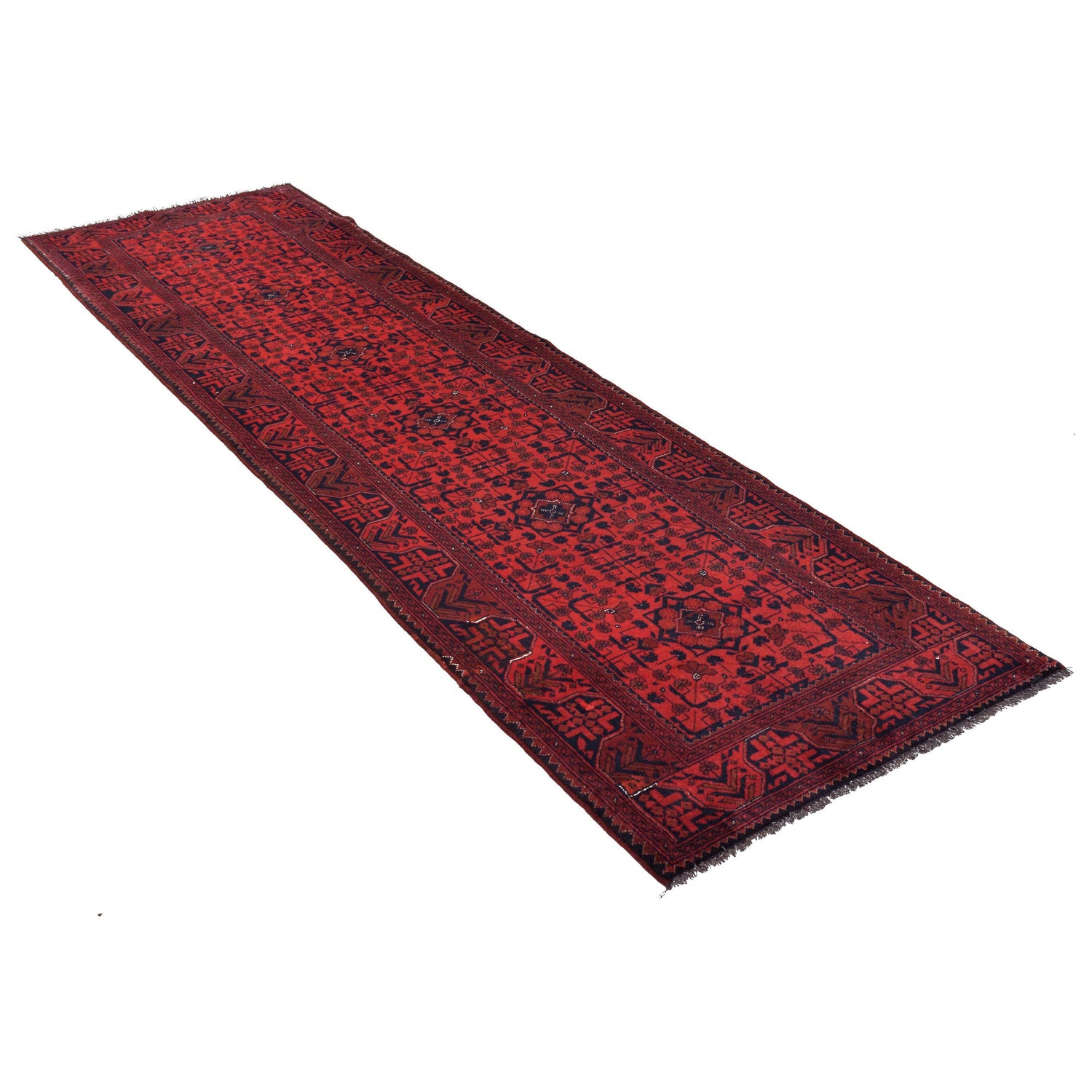 Khal Mohammadi Rug Handmade Red 10' Runner