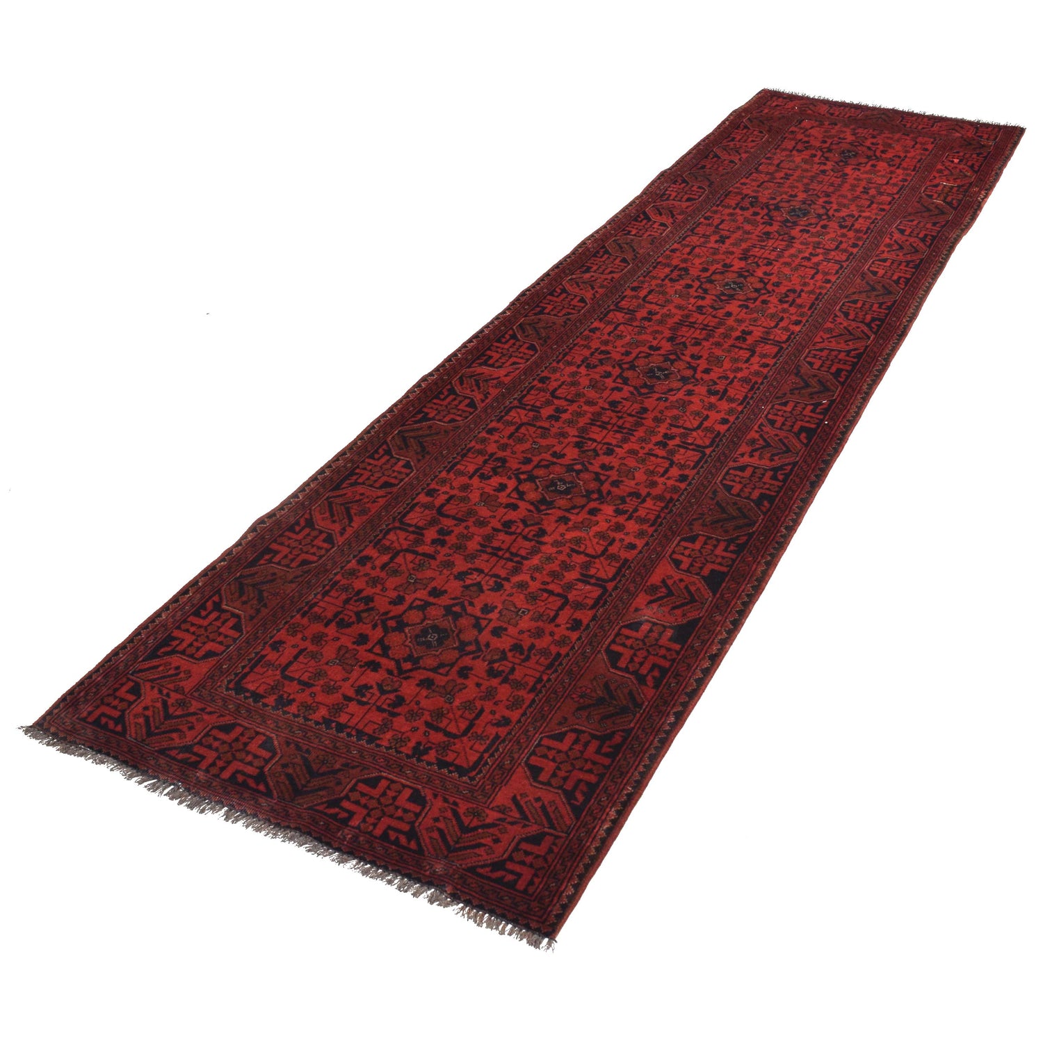Khal Mohammadi Rug Handmade Red 10' Runner