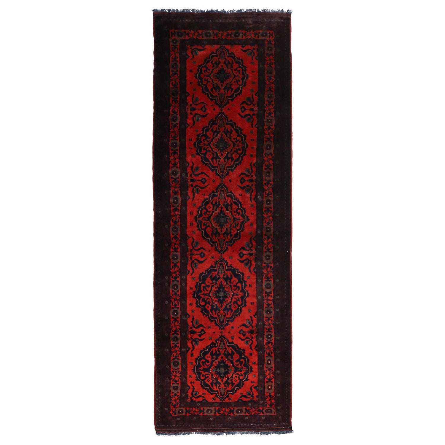 Khal Mohammadi Rug Handmade Red 8' Runner