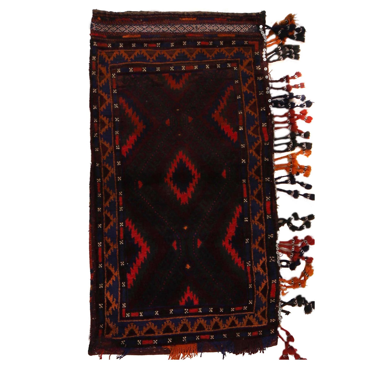 Balisht Area Rug Handmade Multi Floral 2x4 ft