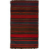 Balisht Area Rug Handmade Red Geometric 2x3 ft