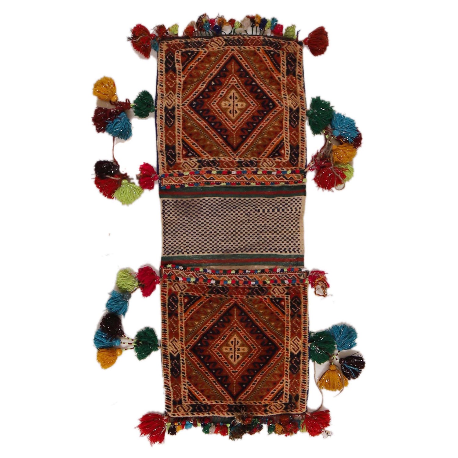 Saddle Bag Handmade Multi Floral 2x4 ft