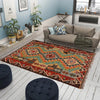 Handmade Multi Kilim Geometric 2x4 ft