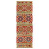 Handmade Multi Kilim Geometric 8' Runner