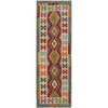 Handmade Multi Kilim Geometric 8' Runner
