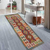 Handmade Multi Kilim Geometric 8' Runner