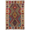 Handmade Multi Kilim Geometric 2x4 ft