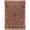 Handmade Multi Kilim Geometric 2x4 ft