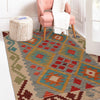 Handmade Multi Kilim Geometric 2x4 ft