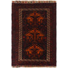 Baluchi Rug Handmade Multi Geometric 3x5 ft
