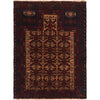Baluchi Rug Handmade Multi Prayer Design 2x4 ft
