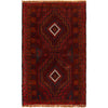 Baluchi Rug Handmade Red Geometric 3x5 ft