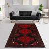 Baluchi Rug Handmade Red Geometric 4x6 ft