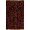 Baluchi Rug Handmade Red Geometric 2x4 ft