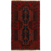 Baluchi Rug Handmade Red Geometric 3x5 ft