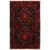 Baluchi Rug Handmade Multi Geometric 3x5 ft