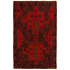 Baluchi Rug Handmade Red Geometric 2x4 ft