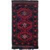 Balisht Area Rug Handmade Red Geometric 2x3 ft