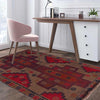 Baluchi Rug Handmade Brown Geometric 2x4 ft