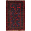 Baluchi Rug Handmade Blue Geometric 3x5 ft