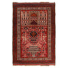 Baluchi Rug Handmade Red Prayer Design 3x5 ft