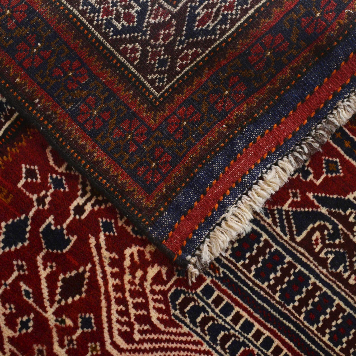 Baluchi Rug Handmade Red Prayer Design 3x5 ft