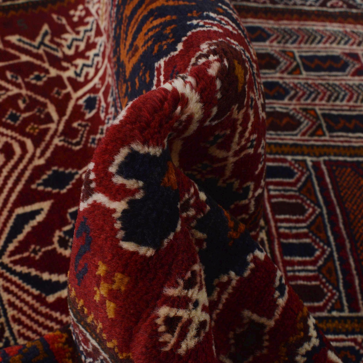 Baluchi Rug Handmade Red Prayer Design 3x5 ft
