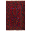 Baluchi Rug Handmade Red Geometric 2x4 ft