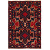 Baluchi Rug Handmade Multi Geometric 3x5 ft