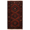 Baluchi Rug Handmade Red Geometric 4x6 ft