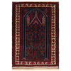 Baluchi Rug Handmade Multi Geometric 2x4 ft