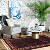 Baluchi Rug Handmade Multi Geometric 2x4 ft