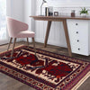 Baluchi Rug Handmade Multi Geometric 2x4 ft