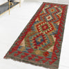 Handmade Multi Kilim Geometric 5' Runner