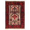Baluchi Rug Handmade Multi Prayer Design 3x5 ft