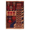 Pictorial Rug Handmade Multi Design