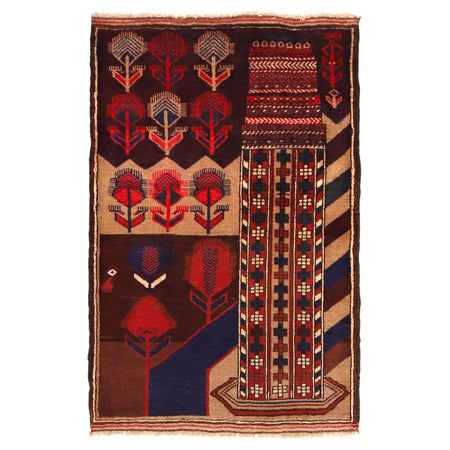Pictorial Rug Handmade Multi Design