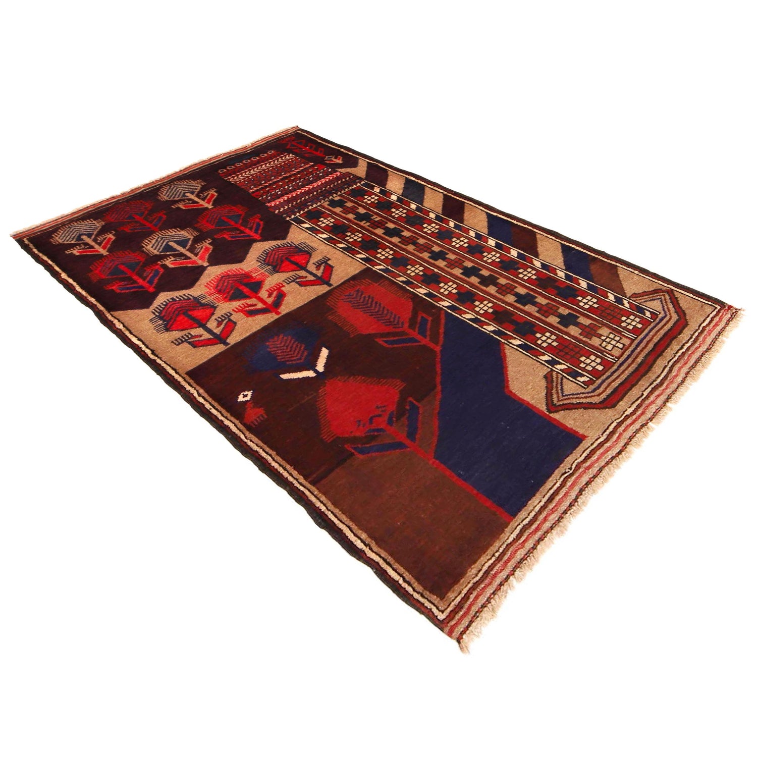 Pictorial Rug Handmade Multi Design