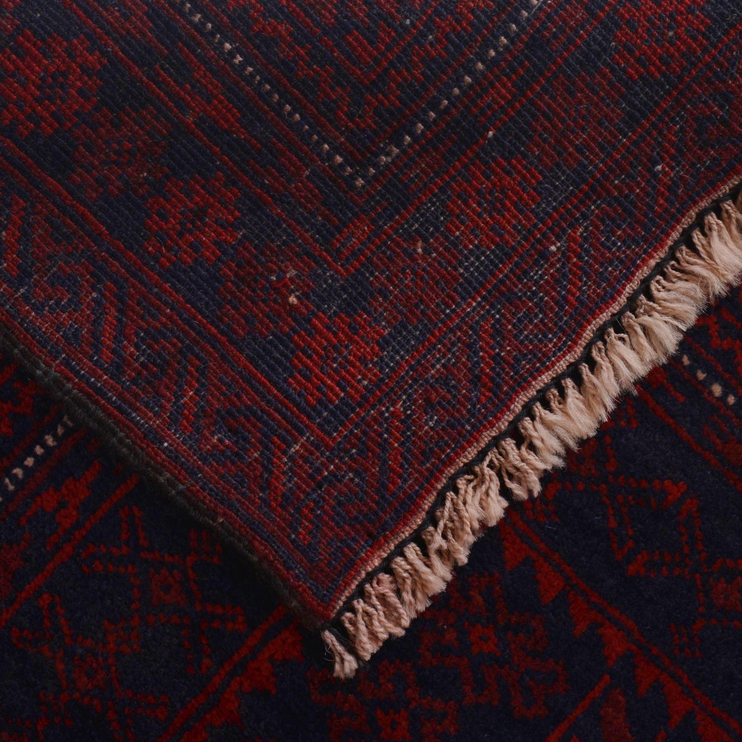 Baluchi Rug Handmade Red Prayer Design 3x5 ft