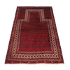 Baluchi Rug Handmade Red Prayer Design 3x5 ft