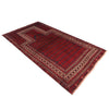 Baluchi Rug Handmade Red Prayer Design 3x5 ft