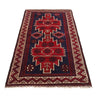 Baluchi Rug Handmade Red Geometric 3x5 ft