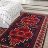 Baluchi Rug Handmade Red Geometric 3x5 ft