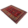 Baluchi Rug Handmade Red Geometric 2x4 ft