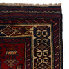 Baluchi Rug Handmade Red Geometric 2x4 ft