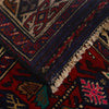 Baluchi Rug Handmade Red Geometric 2x4 ft