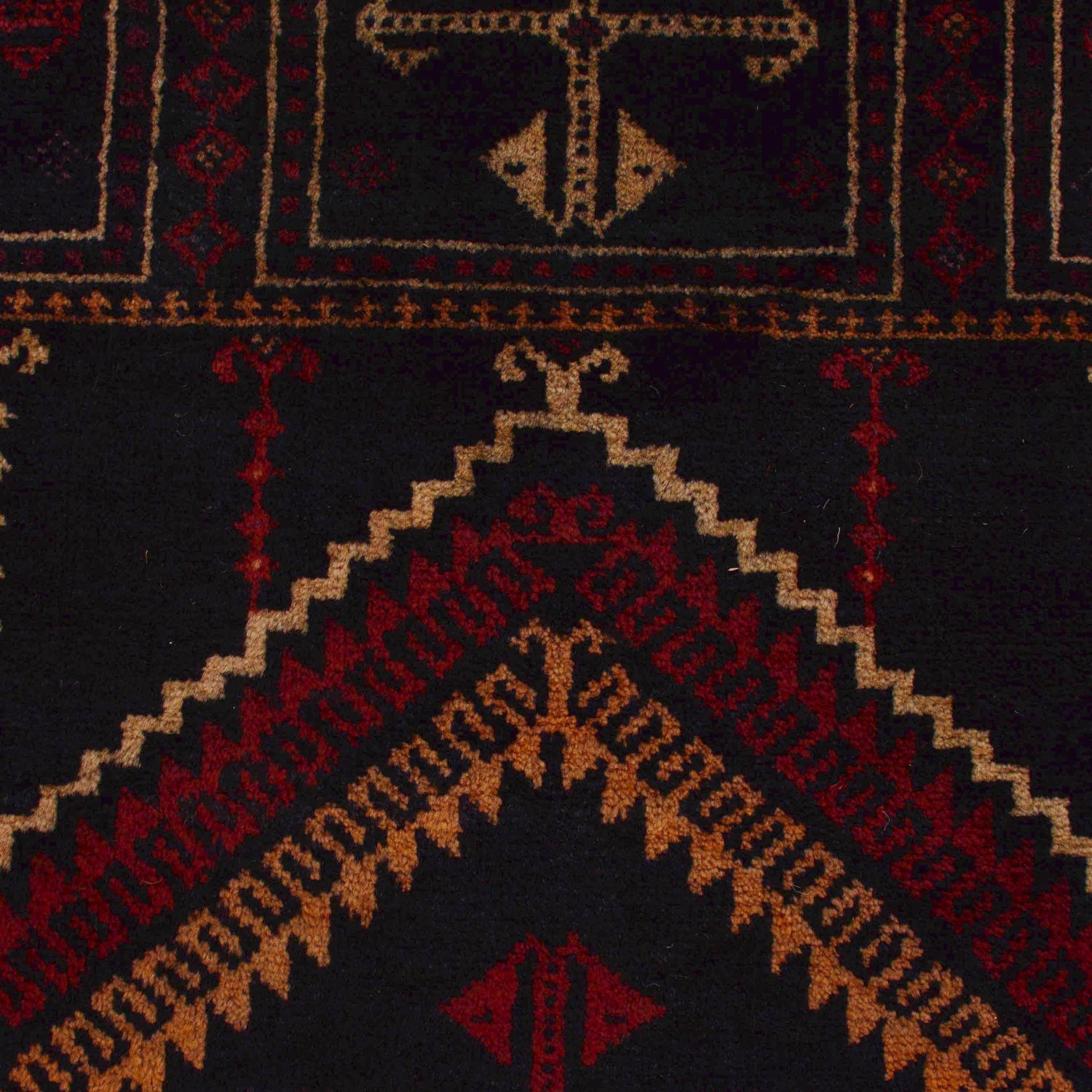 Baluchi Rug Handmade Multi Prayer Design 3x5 ft